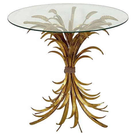 Italian COCO CHANEL Style Wheat Sheaf Coffee Table